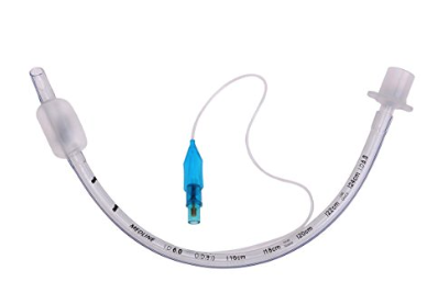Tubos. Tubos endotraqueales de plástico grado médico transparente. Compuestos por una válvula y tubo de inflado tubo curva Margill punta con orificio Murphy y una marca radio opaca para su visualización radiográfica. El acceso al lumen se ejecuta por medio de un conector tipo Luer. Cuenta con un lumen adicional con una apertura dorsal arriba de la bocamanga destinado al drenaje del espacio subglótico. Están destinados a ser introducidos por la tráquea del paciente a través de la boca o nariz. Producto estéril por óxido de etileno en empaque individual Diámetro interno: 8.0 mm Pieza.